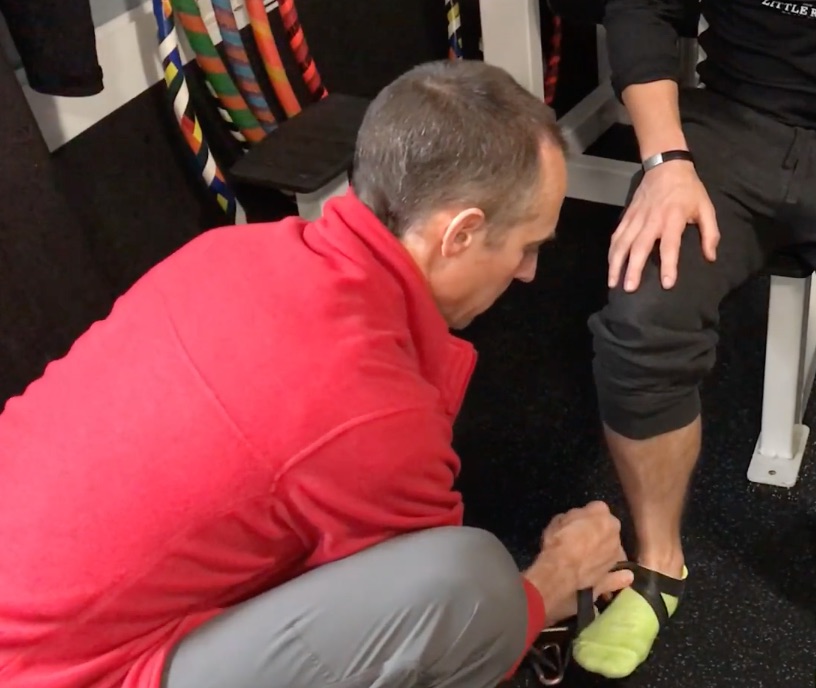 Ankle Wrapping for Mobility Exercises